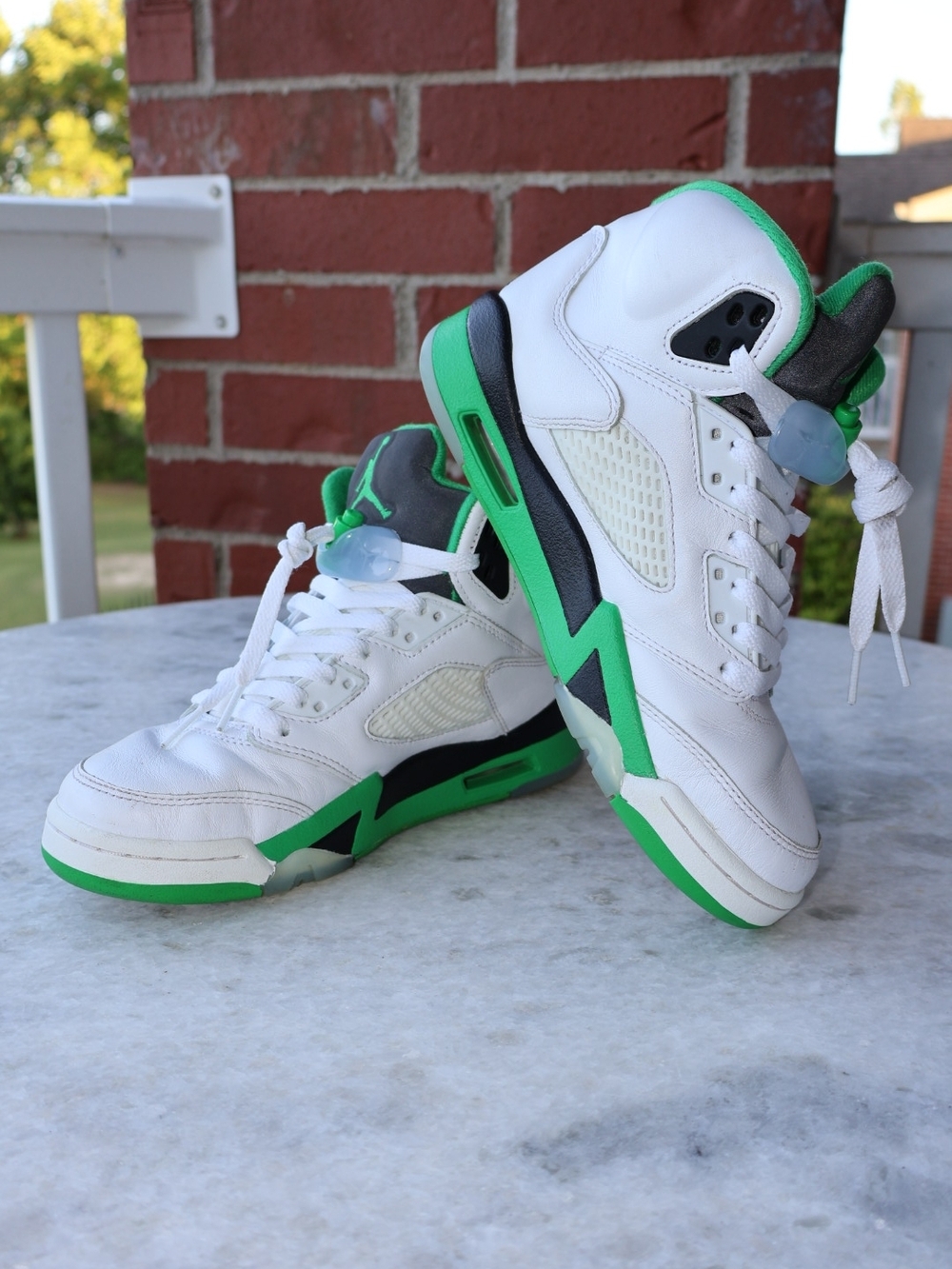 Nike Air Jordan 5 Retro "Lucky Green" - Picture 5 of 8